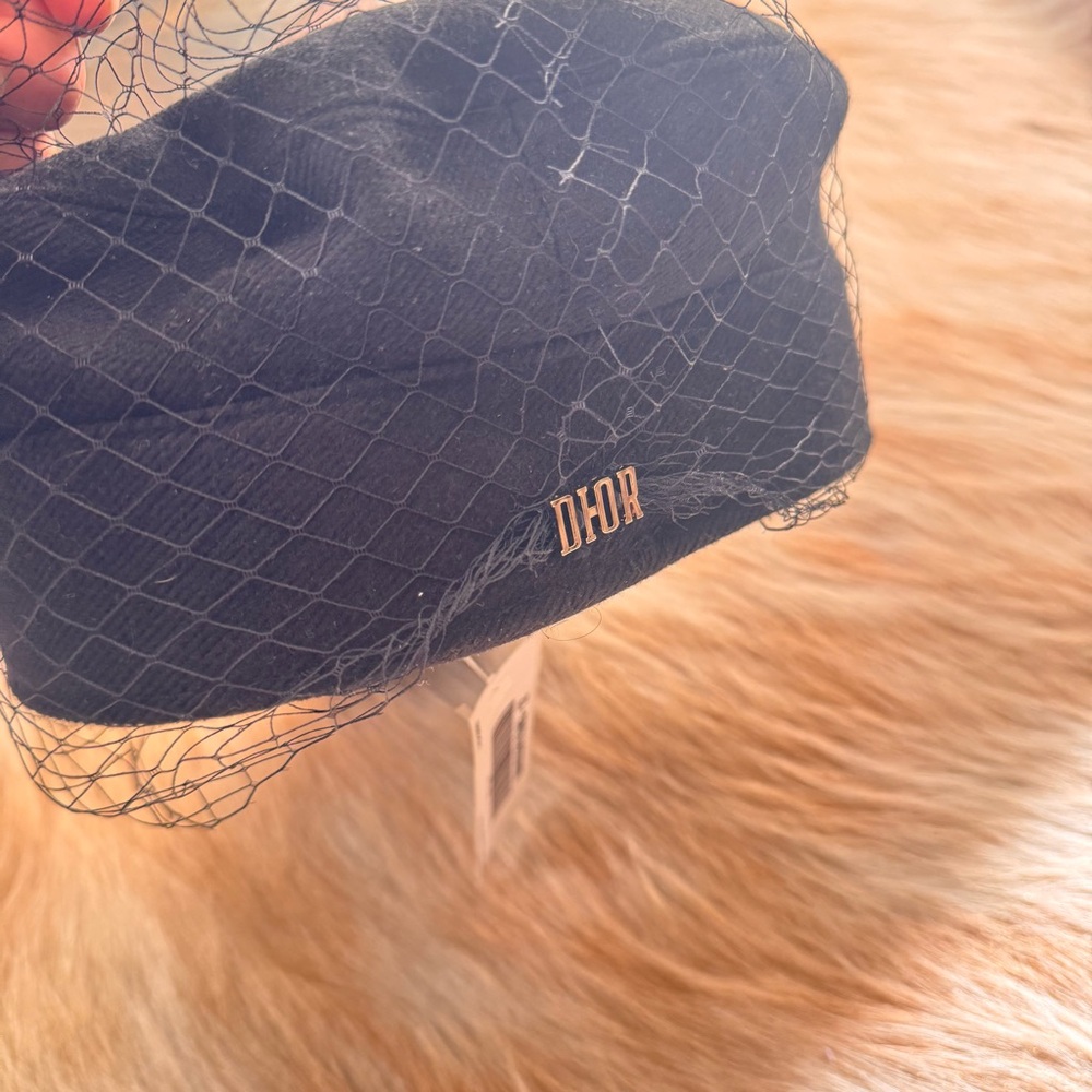 Christian Dior fabric Sailor Cap With Veil - Picture 6 of 9